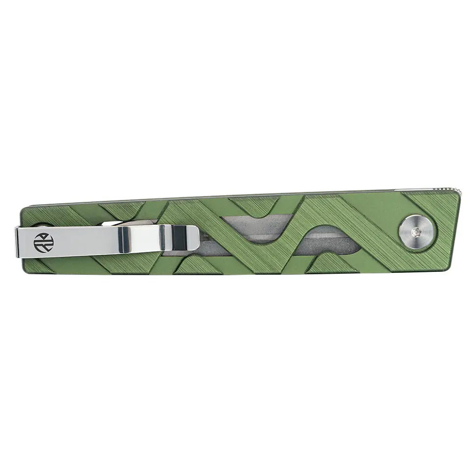 Ніж складаний туристичний Ruike P878-AG, (8.7 см) 14C28N/6063Aluminum зелений - фото 8