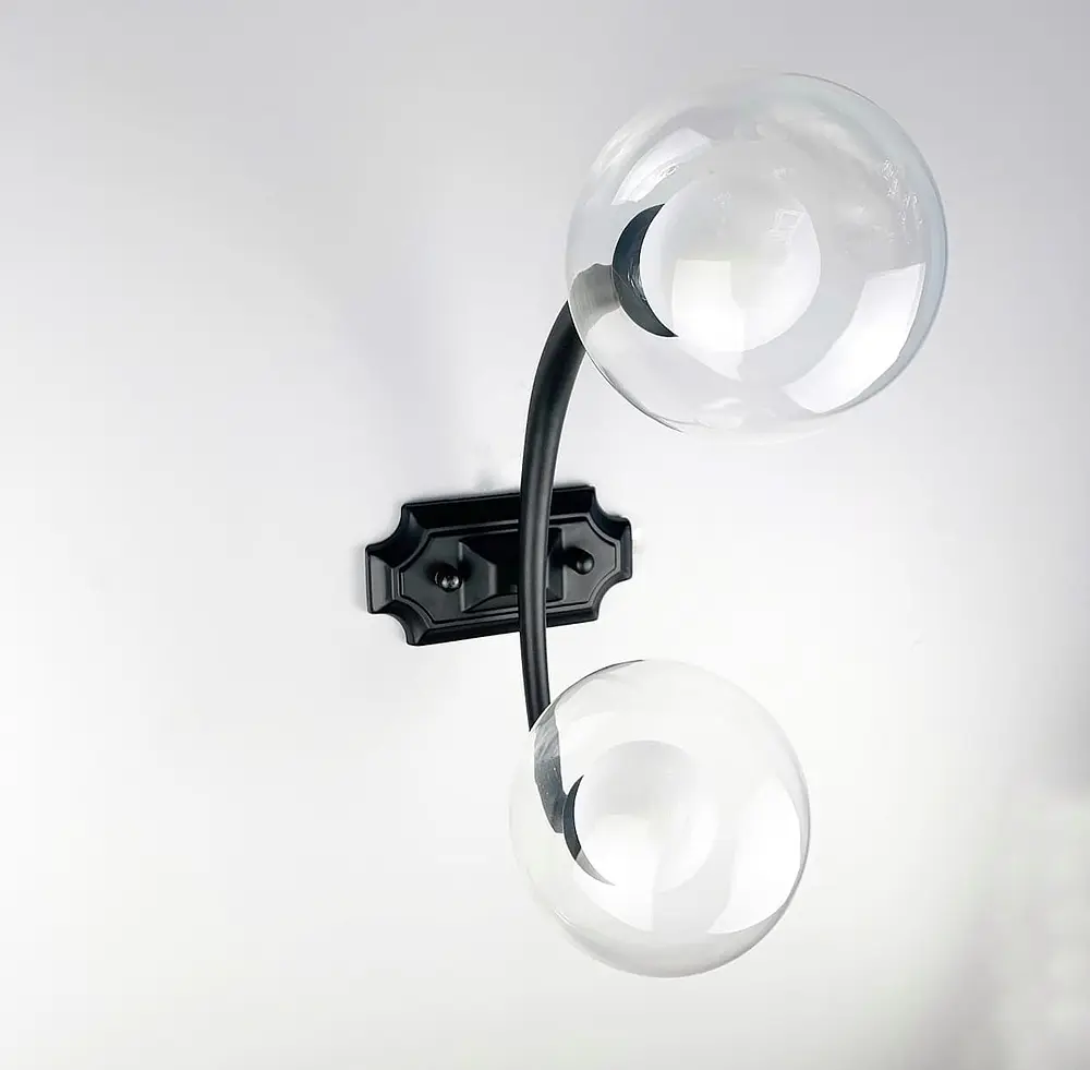 Дизайнерський настінний світильник з подвійним плафоном Line F ZL 1427 - фото 4