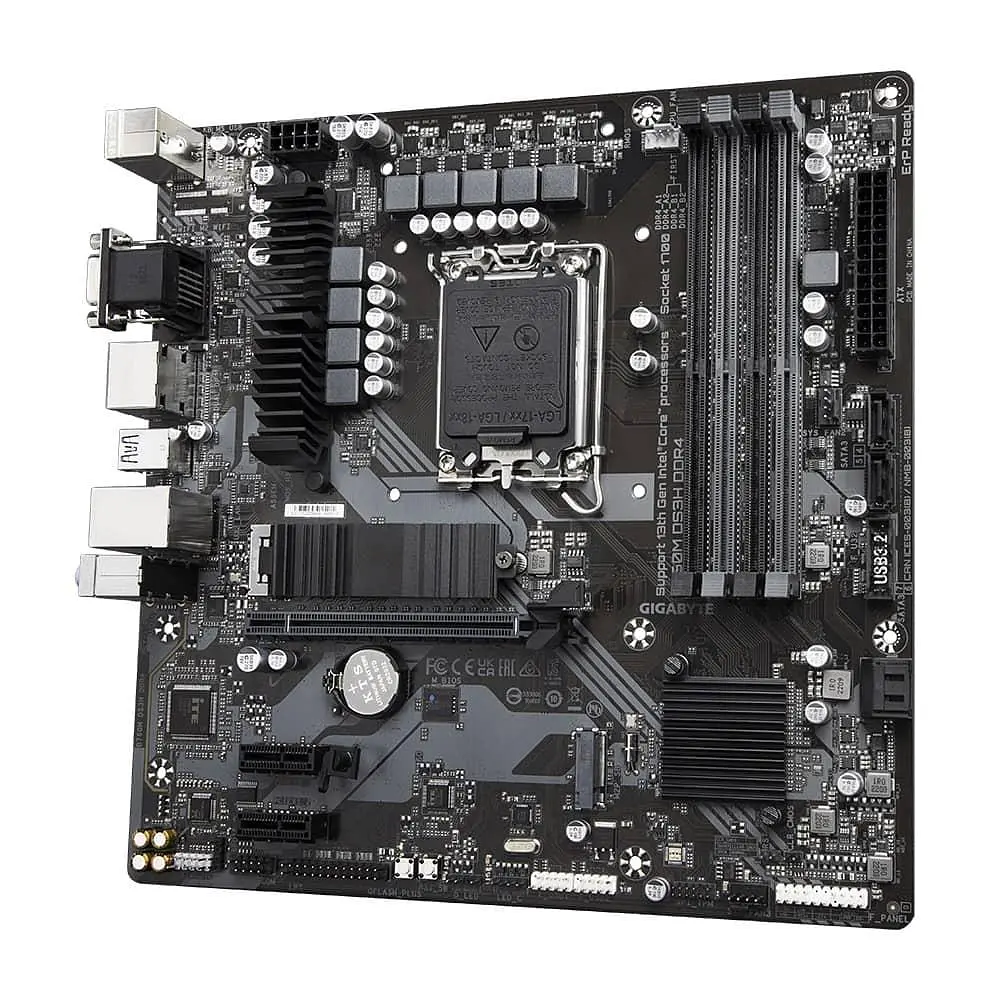 Материнська плата Gigabyte B760M DS3H DDR4 (B760M DS3H DDR4) (Socket 1700, Intel B760, Micro-ATX) - фото 3