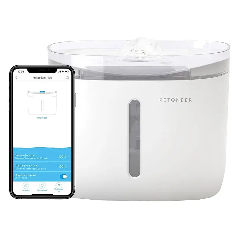 Поилка для животных Petoneer Smart Water Dispenser Wf004 White - фото 4