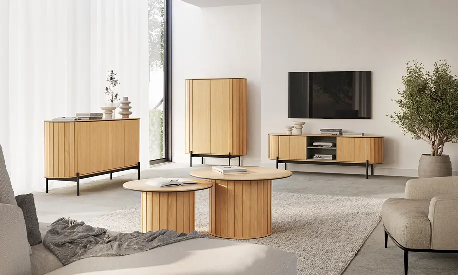 Комод 4д Lenart Rotto RT-03 1680x460x820 дуб вінченца/евкаліпт - фото 7