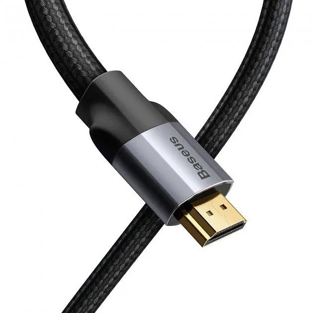 Кабель Baseus Enjoyment Series HDMI - HDMI 4KHD 5m CAKSX-E0G Black-Grey - фото 2