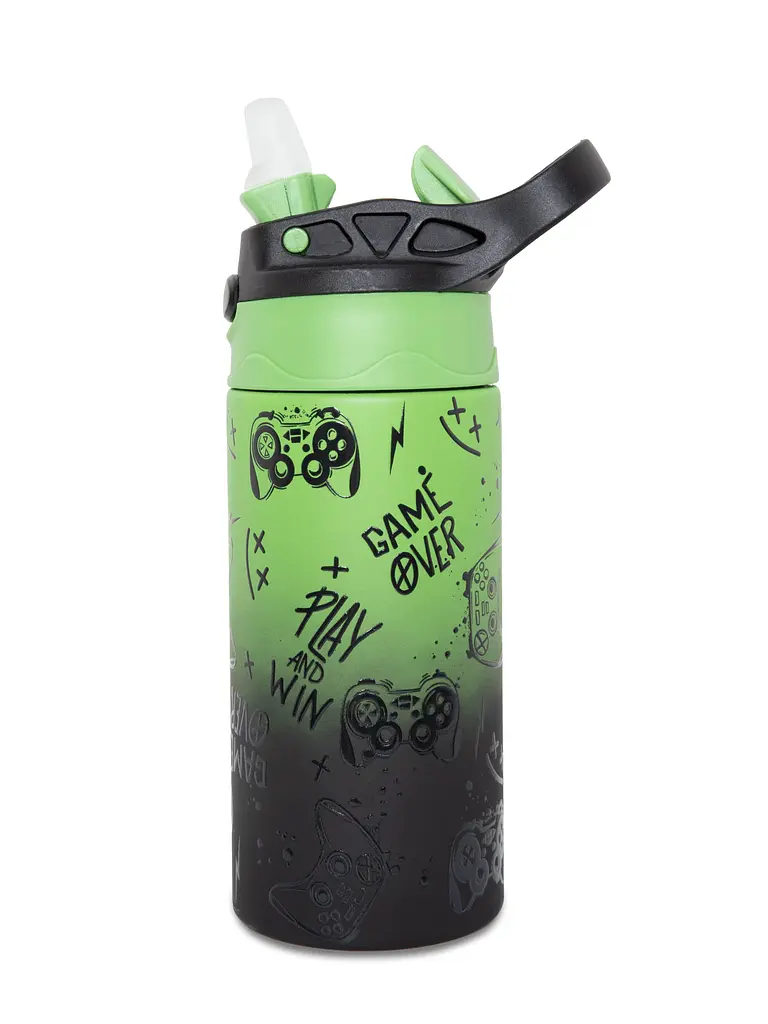 Пляшка COOLPACK BONO GAME OVER для води 350 мл металева (Z10969) - фото 3