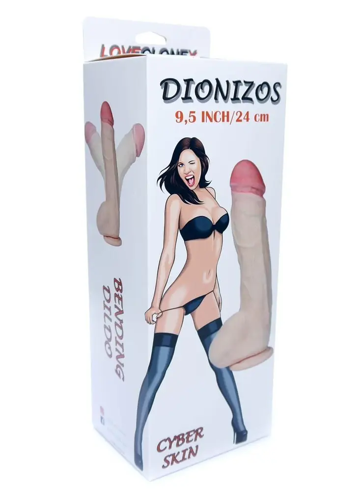 Фаломітатор B-Series Real Dionizos Loveclonex 9,5", 25.5 см (тілесний) - фото 9