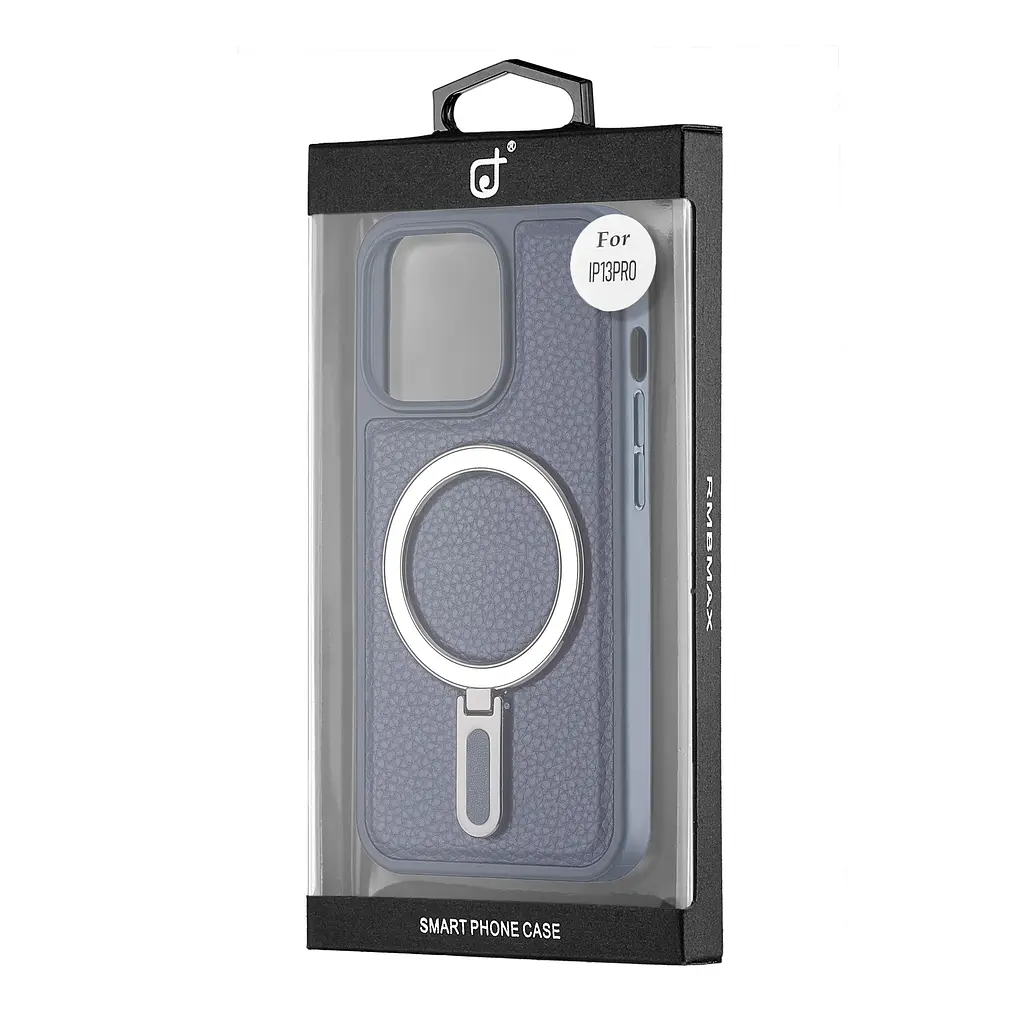 Чохол Jinduka Leather Ringo iPhone 13 Pro Blue - фото 2