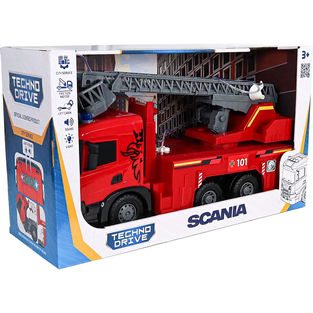 Автомодель TechnoDrive Super Big Truck Пожежна машина Scania (5005KS) - фото 11
