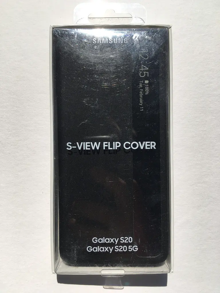 Оригінальний чохол-книжка S-View Clear View Cover EF-ZG980CBEGRU для Samsung Galaxy S20 5G Чорний - фото 6