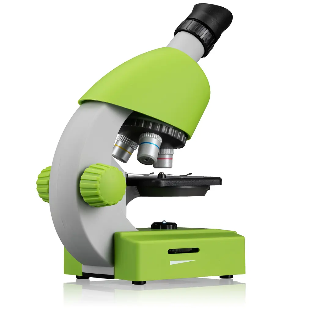 Мікроскоп Bresser Junior 40x-640x Green з набором для дослідів і адаптером для смартфона (8851300B4K000) - фото 4