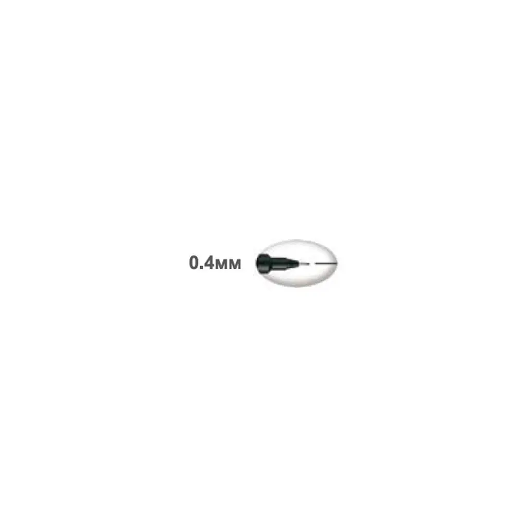 Лайнер UNI Pin Fine Linе Black 0.4 мм (PIN04-200.Black) - фото 6