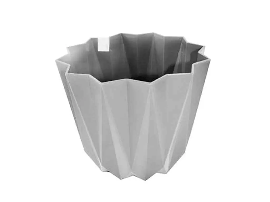 Горщик для квітів ELIF PLASTIK 1,5 л PRIZMA 15 × 11,5 см сірий