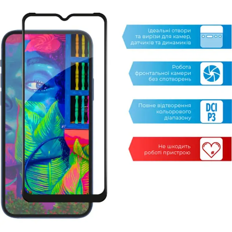 Скло захисне ACCLAB Full Glue Realme C25 (1283126518409) - фото 4