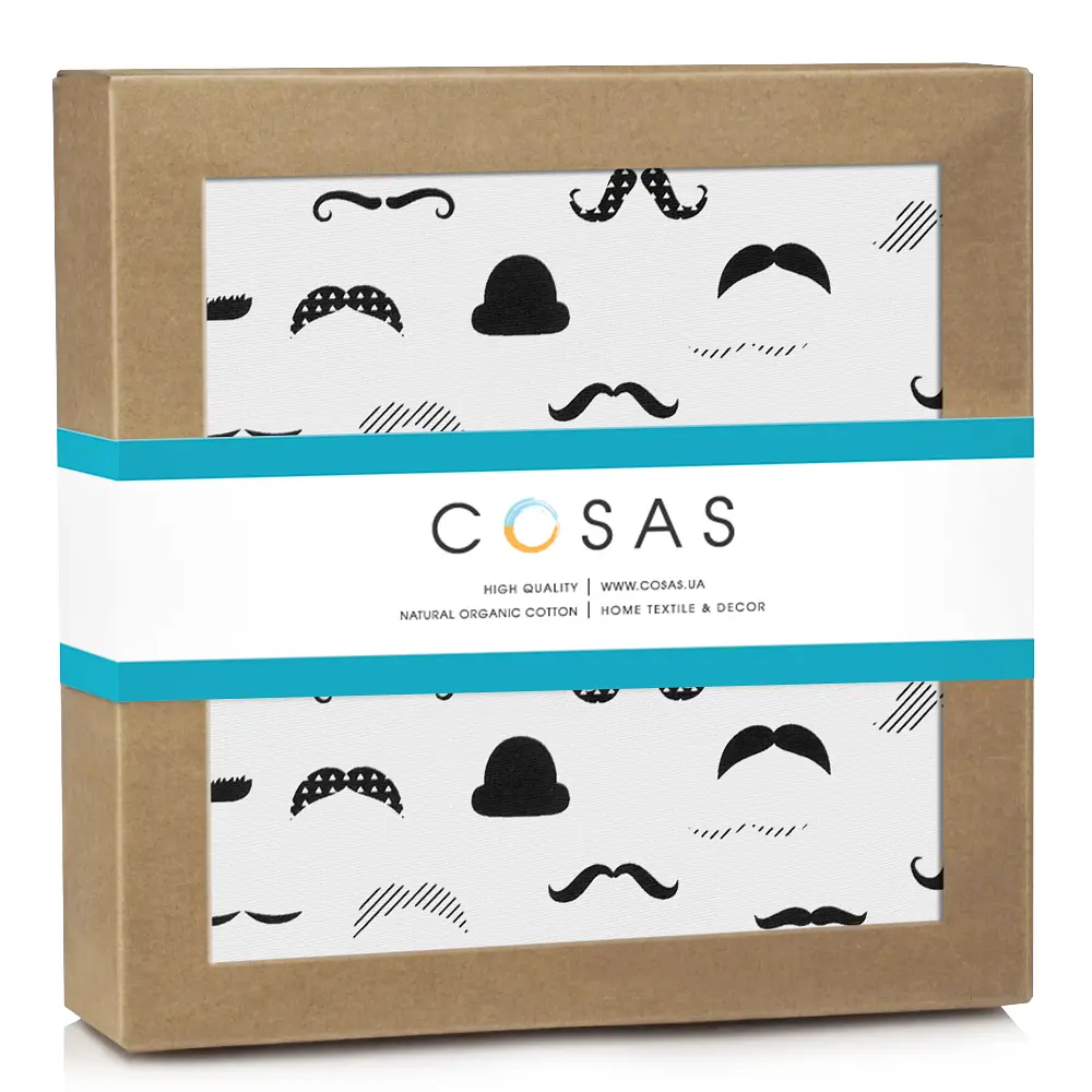 Багаторазова непромокаюча пелюшка 70х120 MUSTACHE COSAS (4822052444115) - фото 2