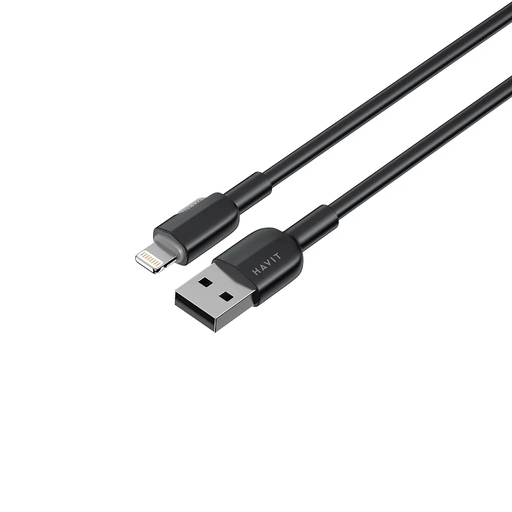 Кабель Havit CB306C 2.4A USB - Lightning 1 м черный (HV-CB306C) - фото 4
