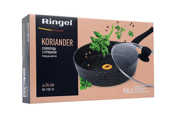 Сковорода Ringel Koriander з кришкою 24 см (RG-1107-24) - фото 4