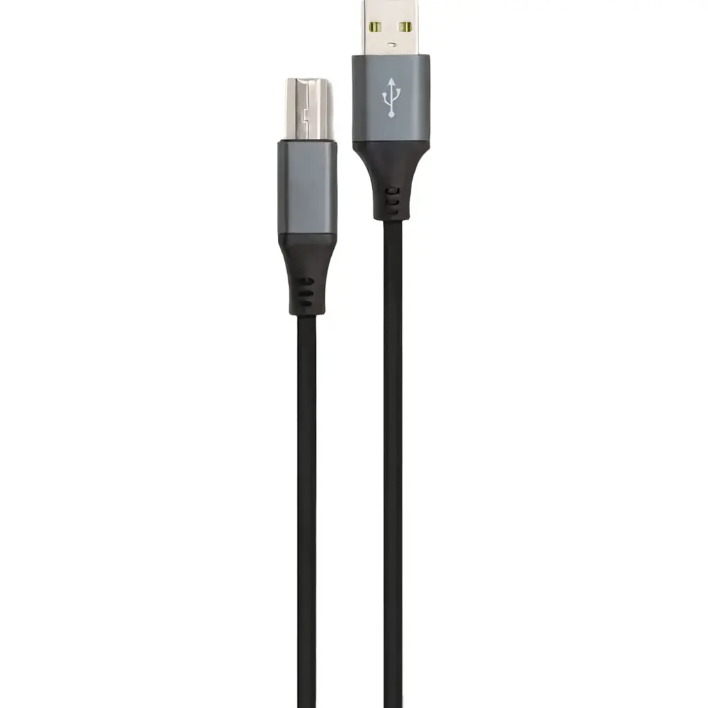 Кабель Cablexpert USB 2.0 AM/BM 1.8 m Black/Gray [CCBP-USB2-AMBM-6] [119091] - фото 5
