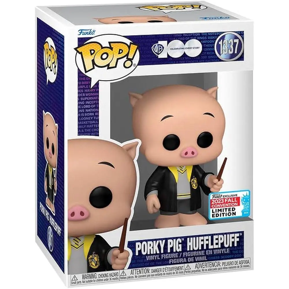 Фигурка Funko Pop Exclusive Фанко Поп Looney Tunes Porky Pig Hufflepuff Луни Тюнз Порки Пиг 10 см LT PPH 1337 - фото 3