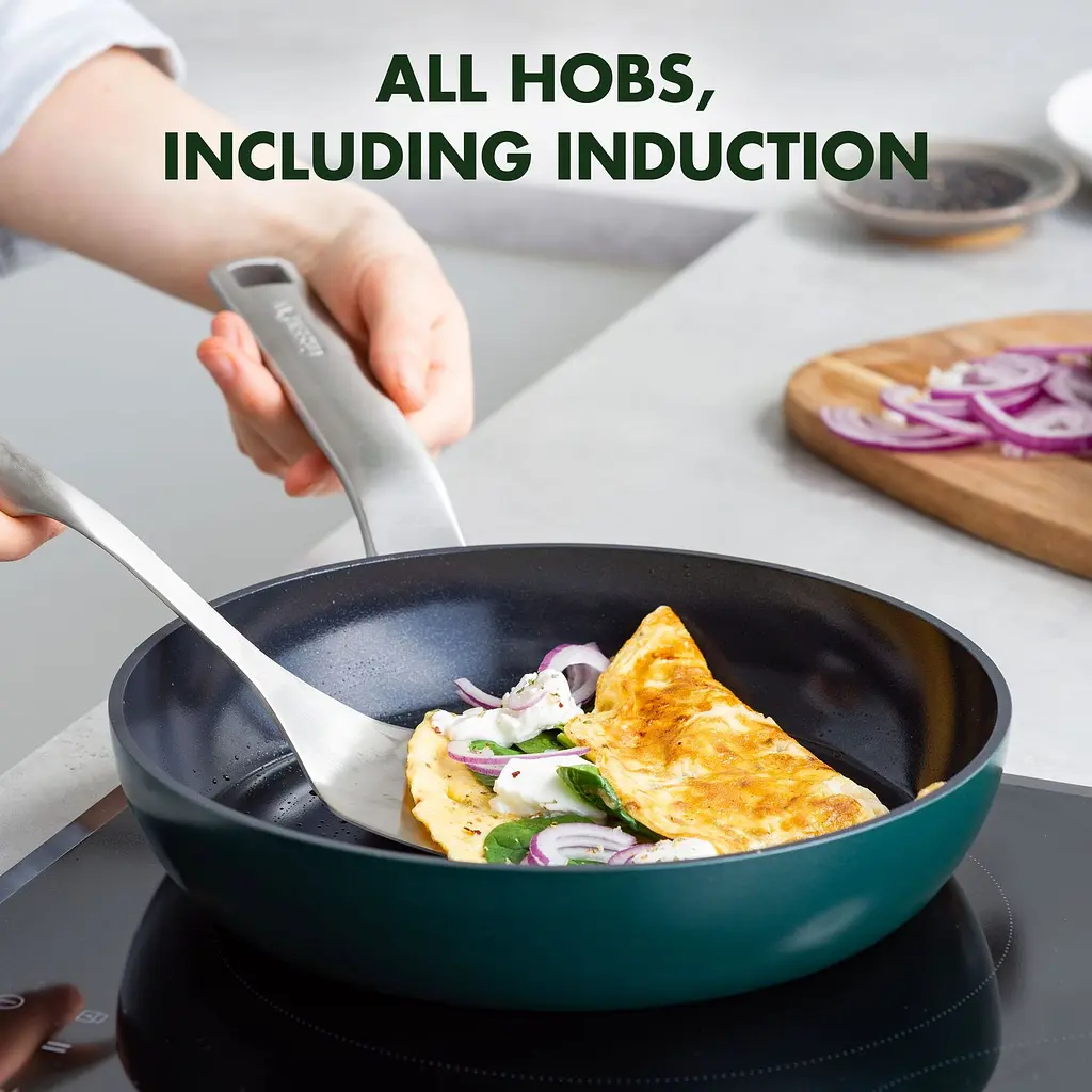 Сковорода GreenPan Evolution 24 см темно-зелена (CC006390-001) - фото 4