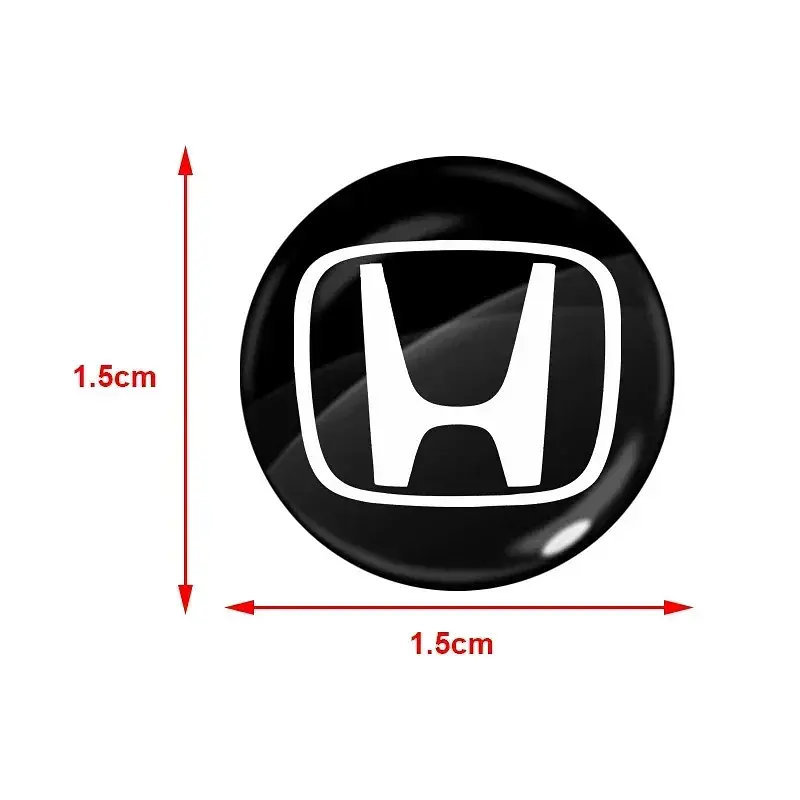 Наклейка з логотипом Honda для автоключів d=15 мм Пластикова об'ємна (Завод) - фото 2