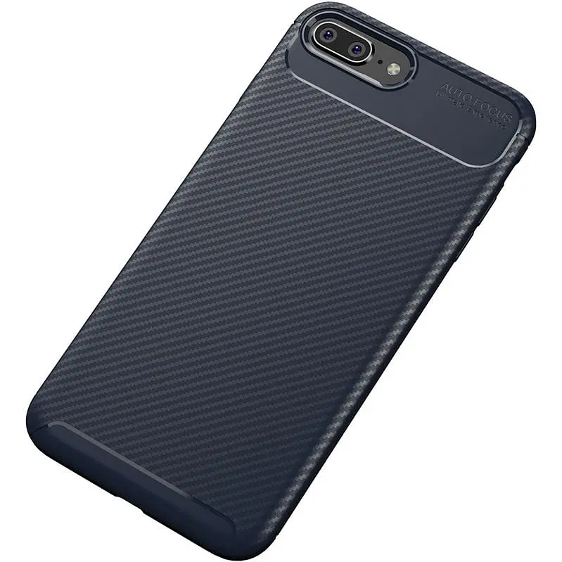 Чохол-накладка Toto TPU Carbon Fiber 1.5 mm Case Apple iPhone 7 Plus/8 Plus Dark Blue - фото 2