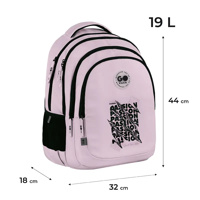Рюкзак GoPack Teens 162L-2 Черно-розовый (GO26-162L-2) - фото 2