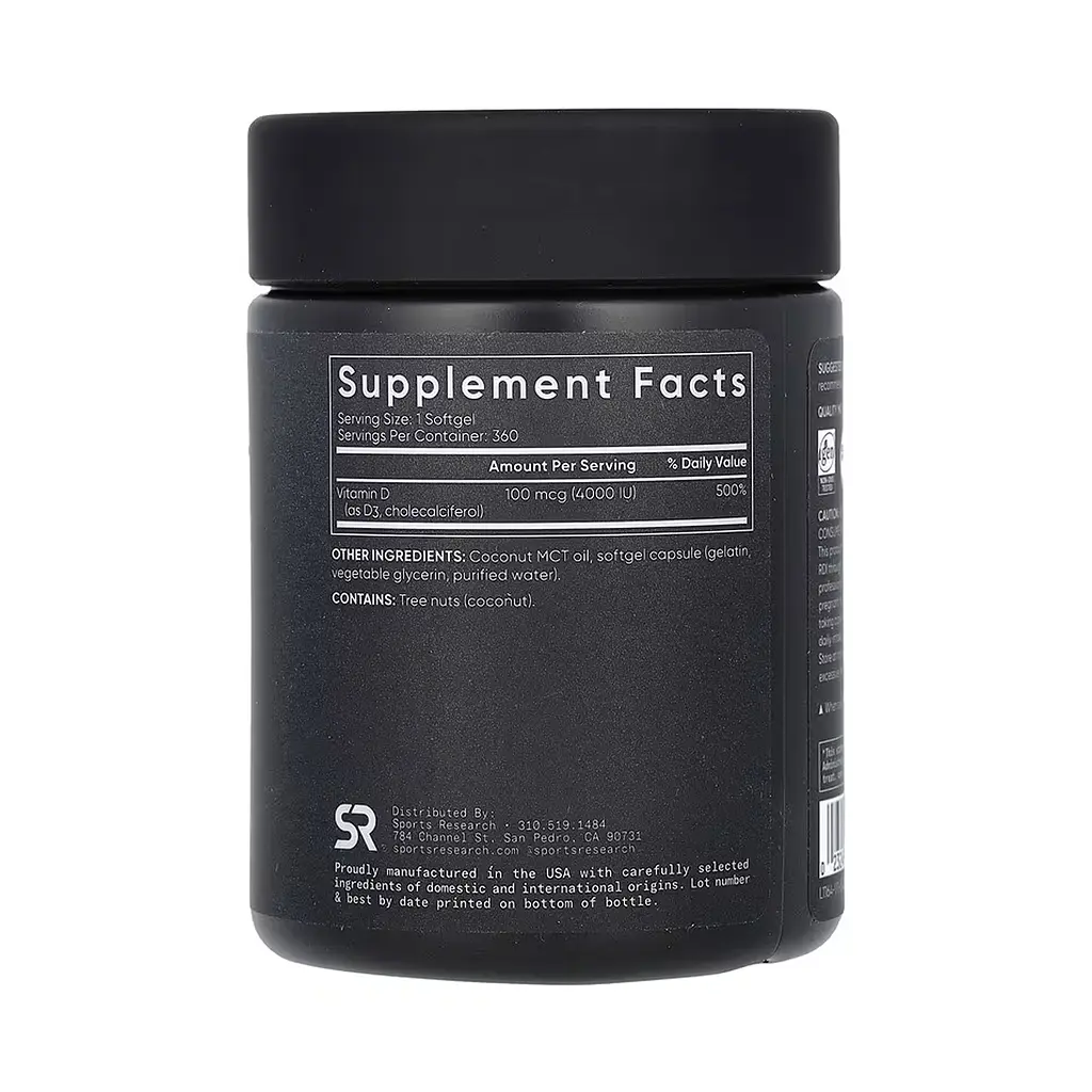 Vitamin D3 4000IU - 360 softgels - фото 2