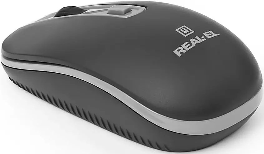 Миша REAL-EL RM-303 Wireless black-grey - фото 3
