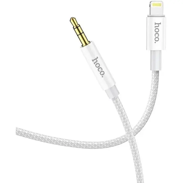 Кабель Hoco UPA19 AUX to Lightning digital audio conversion 1 м белый - фото 2