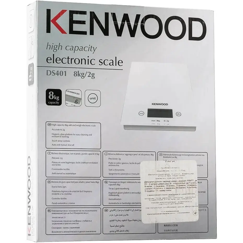 Весы кухонные Kenwood DS 401 - фото 5