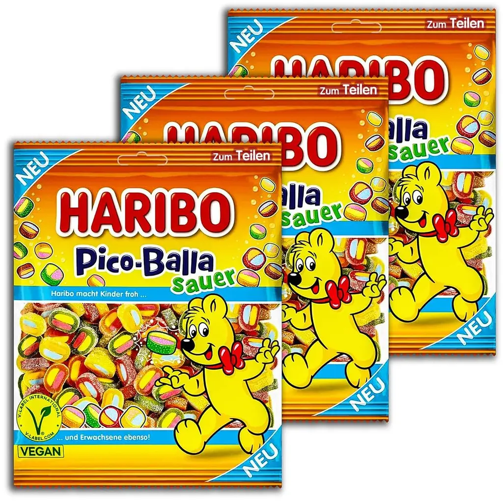 Жувальні цукерки Haribo Pico Balla Sour 160г - фото 7