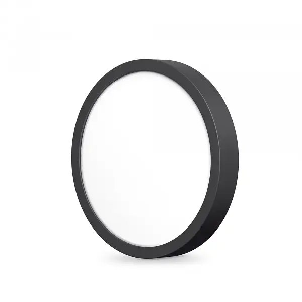 LED Світильник круглий накладний VIDEX 18W 5000K Black - фото 2
