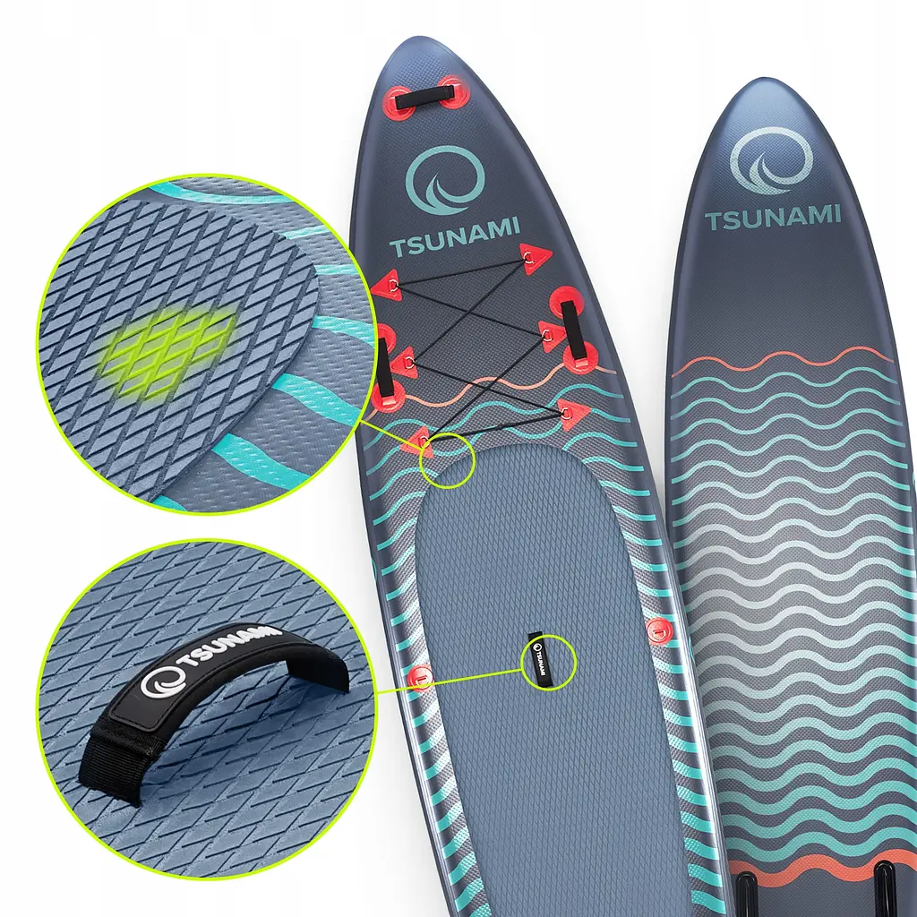 Надувна SUP дошка TSUNAMI 350 см із веслом Wave T03 (P-5907739314222) - фото 11