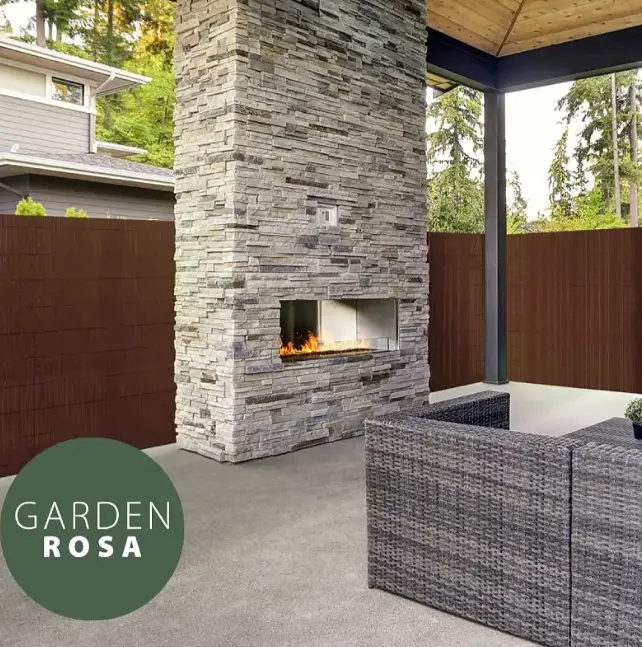 Декоративний мат для огорожі тераси, паркан, бамбукова огорожа Garden Rosa - фото 5