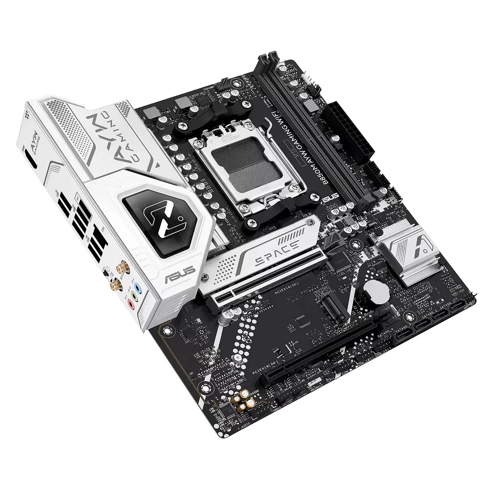 ASUS Материнська плата B850M AYW GAMING WIFI sAM5 B850 2xDDR5 M.2 HDMI Wi-Fi BT mATX - фото 5