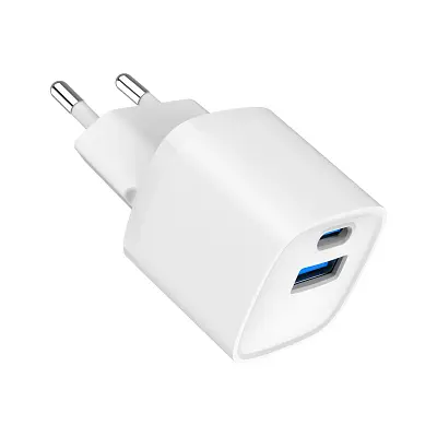 Зарядний пристрій Gembird 1xUSB-C PD20W + 1xUSB QC3.0 white (TA-UC-PDQC20-W-01) - фото 10