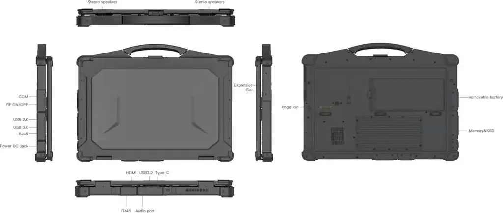 Ноутбук AGN 15.6 x15A FHD LCD/Intel i7-1255U/32GB/512SSD/UMA/DOS/Black (AGN_x15A_i7_12Th_32_512) - фото 5