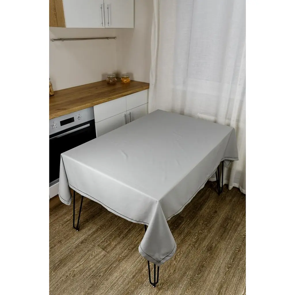 Скатерть Прованс Kelly серая 180x140 см (32916) - фото 2