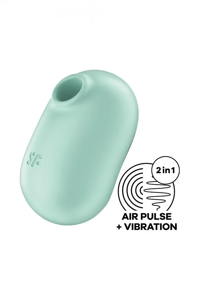 Вакуумный стимулятор клитора с вибрацией Satisfyer Pro To Go 2 мятный - фото 4