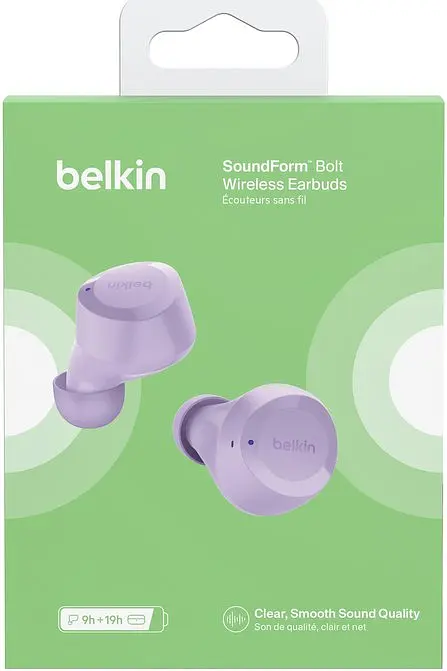 Наушники Belkin Soundform Bolt True Wireless Lavender (AUC009BTLV) - фото 8
