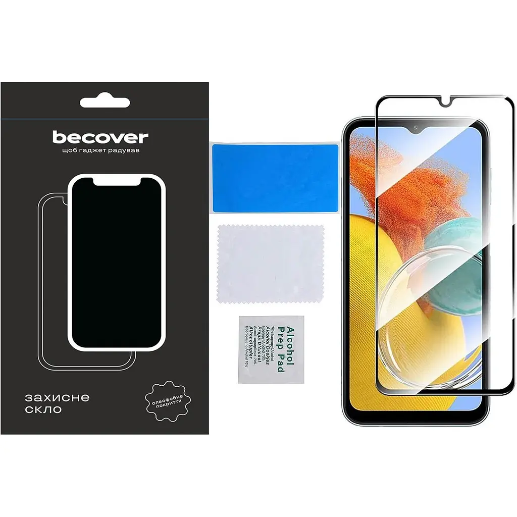 Защитное стекло BeCover для Samsung Galaxy M14 5G SM-M146 Black (709258) - фото 2