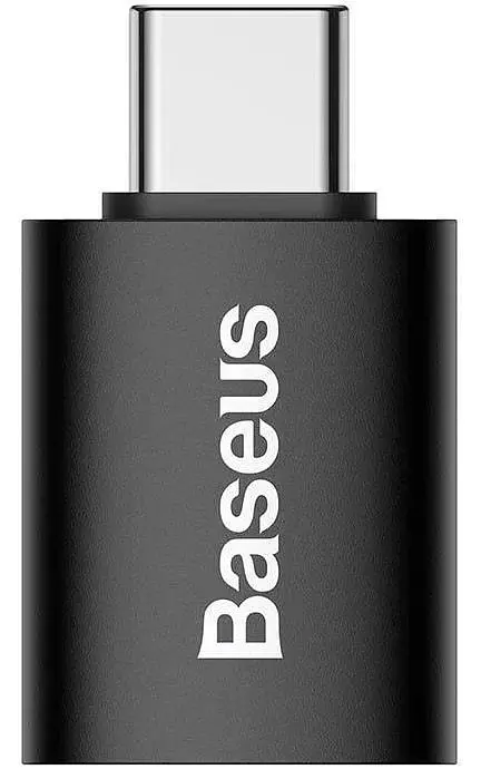Перехідник Baseus Ingenuity Series Mini OTG Adaptor USB-C to USB-A Black (ZJJQ000001) [78667] - фото 2