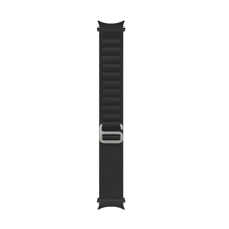 Ремінець для Samsung Galaxy Watch 6 - чорний Watchbands Cloth Wave ширина кріплення 20мм нейлоновий (WB019-960637046) - фото 3