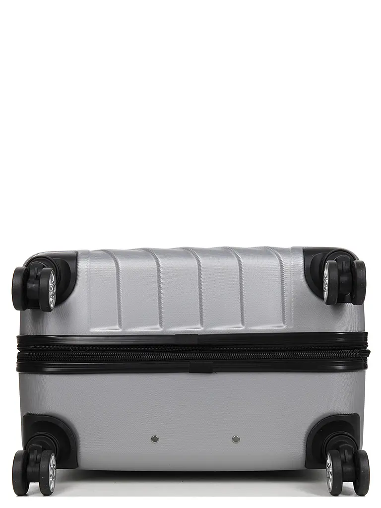 Валіза велика L ABS-пластик Madisson Snowball 03403 78х52х32см 103+17л Срібна - фото 10