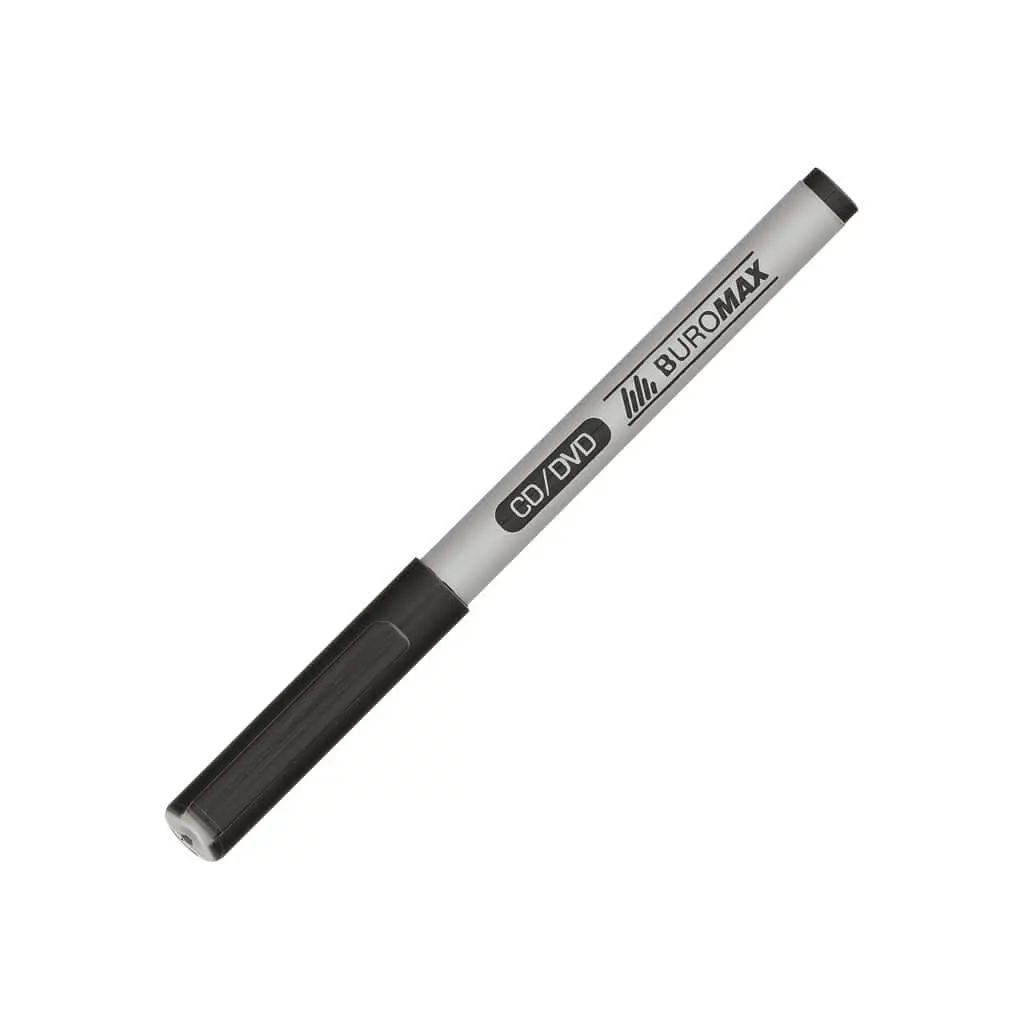 Маркер Buromax CD/DVD "JOBMAX", black, 0.6мм (BM.8701-01)