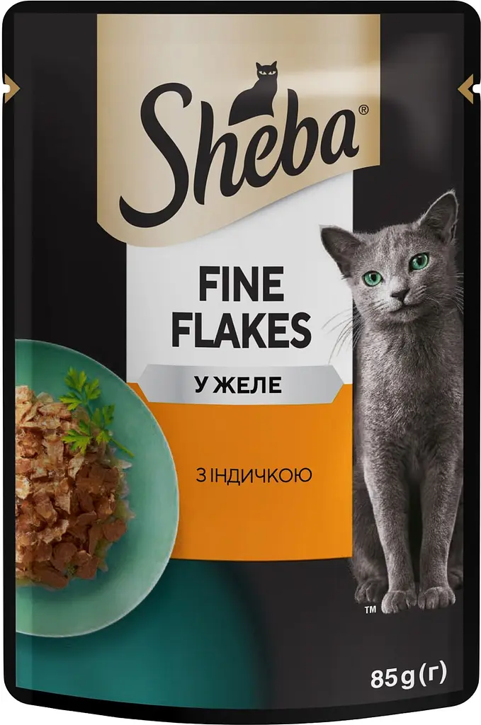 Влажный корм для кошек Sheba с индейкой в желе 2.38 кг (28 шт. х 85 г) - фото 2