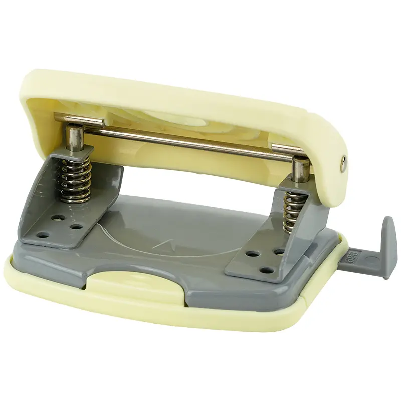 Діркопробивач Axent Welle-2 Pastelini з пластиковим верхом 20 аркушів жовтий (3820-08-A) - фото 4