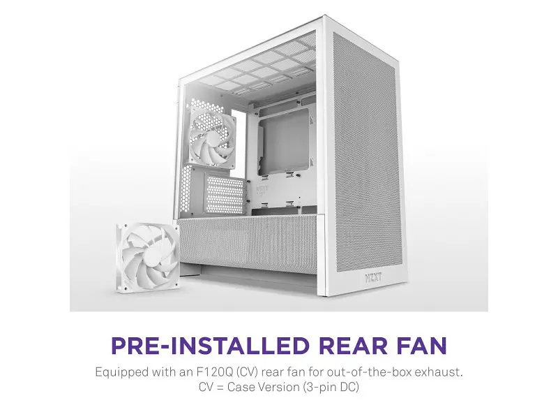 Корпус NZXT H3 Flow White (CC-H31FW-01) - фото 6