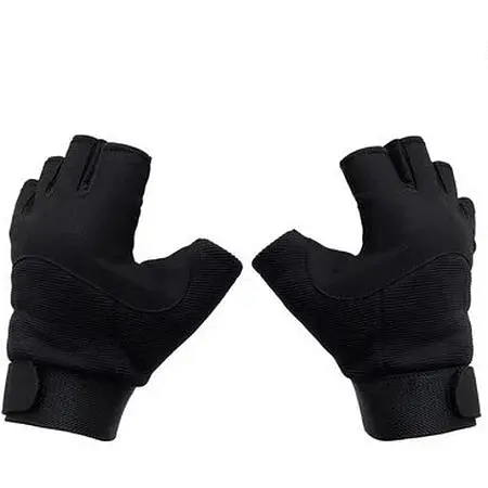 Тактичні рукавички Army Fingerless Gloves Mil-tec Чорні 12538502 розмір XL