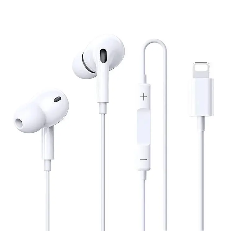 Навушники дротові REMAX Wired Earphones for Music and Call RM-575/a/i (Lightning) White