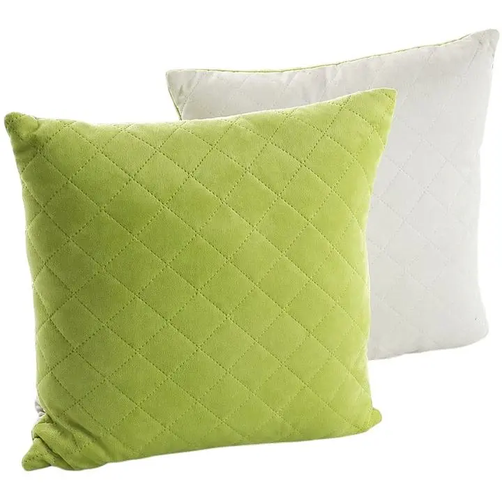 Подушка декоративна Руно 40х40 см оливкова (311.55_Olive Green ромб) - фото 3
