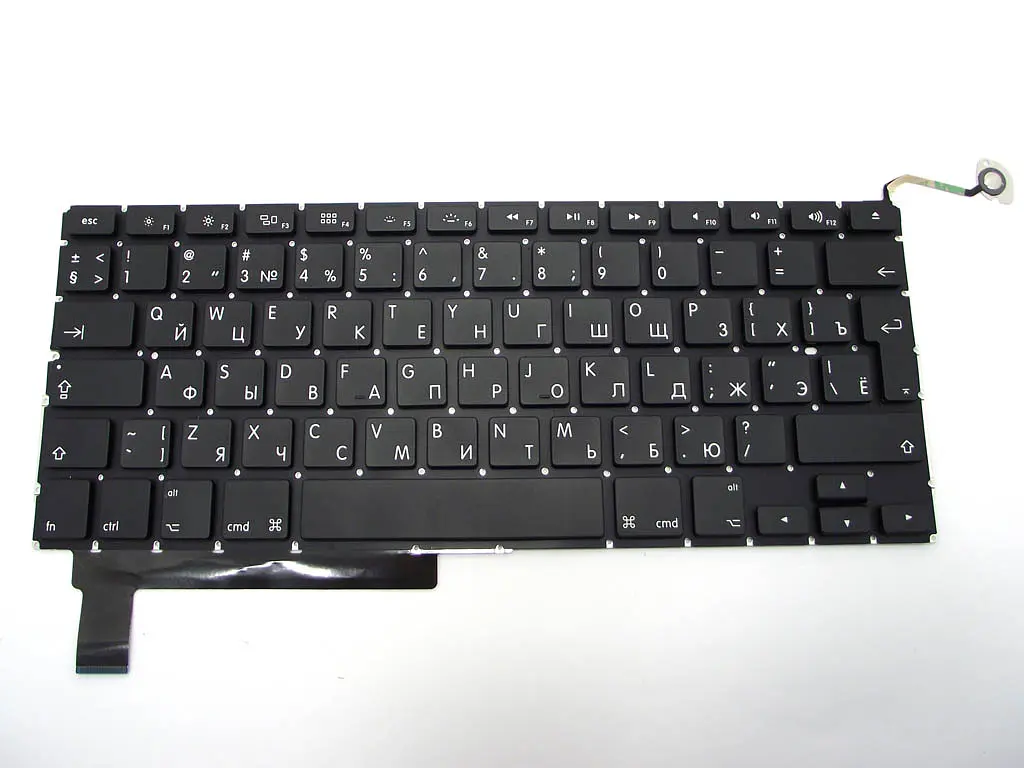 Клавіатура для APPLE A1286 Macbook Pro (RU, Big Enter з підсвічуванням) - фото 2